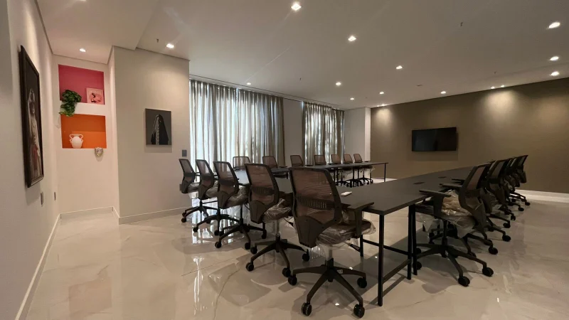 Sala de reunião corporativa